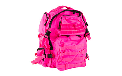 NcSTAR Pink MOLLE Tactical Backpack, PVC, 18"x12"x6" Main Compartment, Organized Carry CBP2911