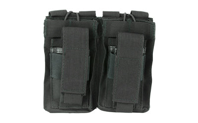 NcSTAR Double AR-Style Magazine Pouch, Black, Adjustable Bungee, MOLLE/PALS Straps CVAR2MP2927B