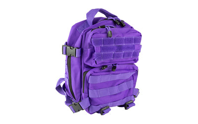 NcSTAR VISM Purple Daily Carry Backpack, MOLLE Webbing, 396 Cubic Inch Main Compartment, Patch Loop Area CVEDP3056PR