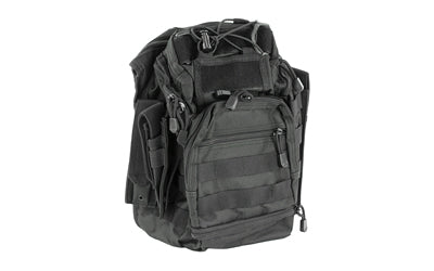 NcSTAR First Responder Black Nylon Utility Bag, Shoulder Strap, MOLLE/PALS, Rear Concealed Carry Pocket