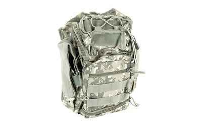 NcSTAR First Responder Shoulder Bag, Gray Digital Camo, MOLLE Compatible, 7 Compartments CVFRB2918D