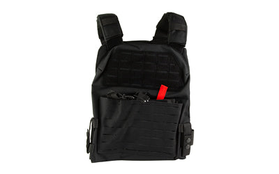 NcSTAR MOLLE Laser Cut 2XL Plate Carrier, Black, Padded Straps, Drag Handle, Fits 11x14 Hard Plates CVLCPCL3051B
