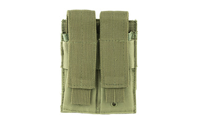 NcSTAR Double Pistol Mag Pouch, Green, Adjustable Velcro Closure, PALS/MOLLE Webbing CVP2P2931G
