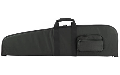 NcSTAR 48 Inch Black Nylon Scoped Rifle Case with Dense Foam Interior and Heavy Duty Zippers