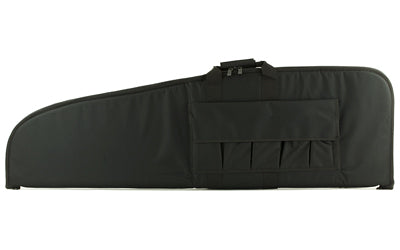 NcSTAR 52 Inch Tall Scoped Rifle Case, Black Nylon, Heavy Duty Metal Double Zippers and Foam Padding