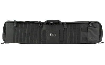 NcSTAR 48 Inch Black Rifle Case That Converts to 66-Inch Shooting Mat with MOLLE Webbing and Backpack Straps