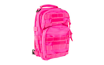 NcSTAR Pink Sling Carry Bag, 11"x8"x3.5" Zippered Compartment, Neoprene Hand Strap, Patch Loop Area CVSUB3025P