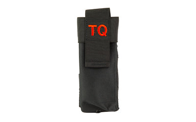NcSTAR MOLLE Tourniquet Carrier Pouch, Black, Elastic Flap, PALS Strap Attachment CVTQ3020B