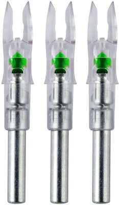 Nockturnal Green X-Series Lighted Arrow Nocks 3-Pack Waterproof