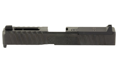 Noveske Glock 19 Gen 3 Direct Mount Slide, DLC Finish, Black, Optics Ready, Noveske End Plate and Cover Plate with Rear Sight