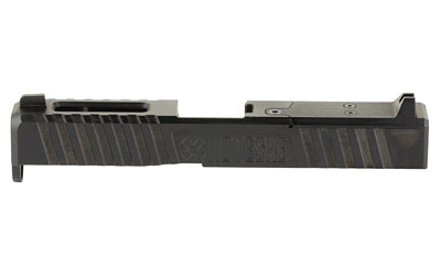 Noveske Glock 19 Gen 4 Direct Mount Slide, DLC Finish, Black, Optics Ready, Noveske End Plate and Cover Plate with Rear Sight