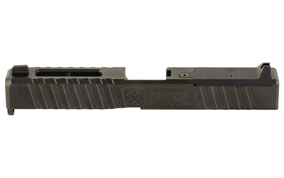 Noveske Glock 17 Gen 3 Direct Mount Slide, DLC Finish, Black, Optics Ready, Noveske End Plate and Cover Plate with Rear Sight