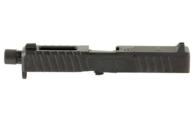 Noveske DM Slide Assembly, Glock 19 Gen 4, 1/2x28 Threaded Barrel, Black DLC, Optics Ready