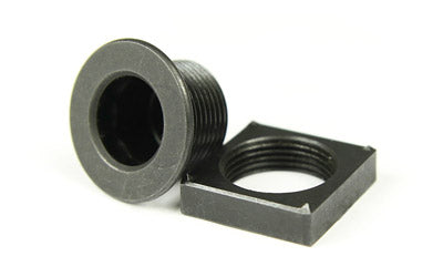 Noveske Flush QD Mount with Steel Nut, 4-Position Rotation Limited, Low-Profile, Black, Fits Plastic Stocks and Handguards