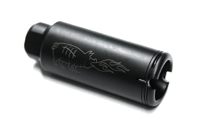 Noveske KX5 Muzzle Device Flash Suppressor, 5.56 NATO, 1/2x28, Slim Profile, Black Finish 5000519