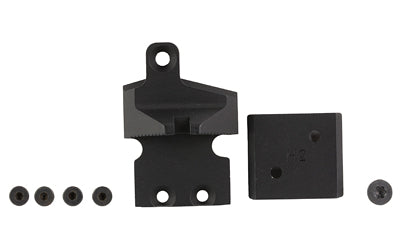 Noveske DM Slide 05002703, DLC Black, Forward Mounted Rear Sight Spacer and Holosun 509T Mounting Plates, Glock 17/19
