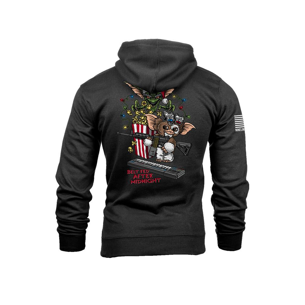 Nine Line Belt Fed Black Hooded Sweatshirt 2X-Large