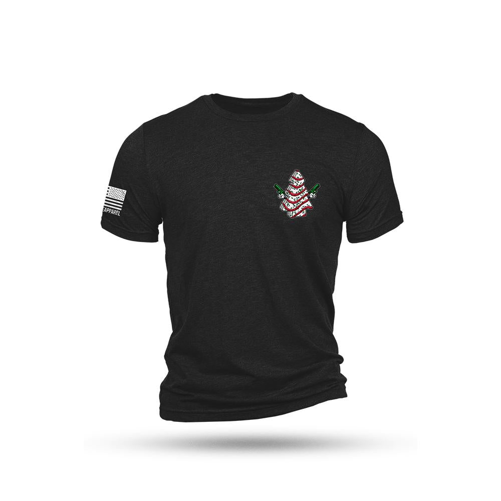 Nine Line Cake Tree Graphic Triblend Short Sleeve Shirt Black Large