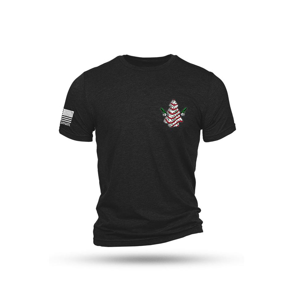 Nine Line Cake Tree Graphic Triblend Short Sleeve Shirt Black Large