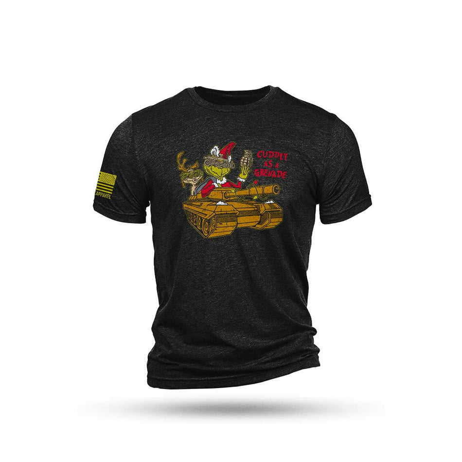Nine Line Grinch Black Triblend Short Sleeve Shirt Size 2XL
