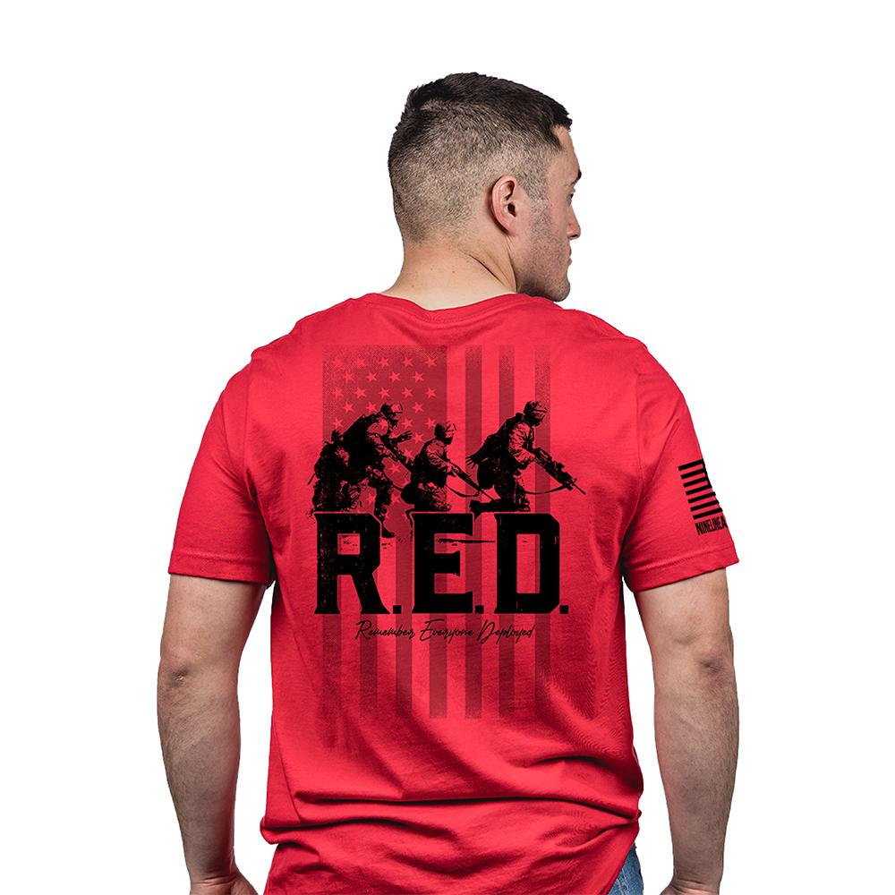 Nine Line RED Friday Short Sleeve Shirt Red Medium