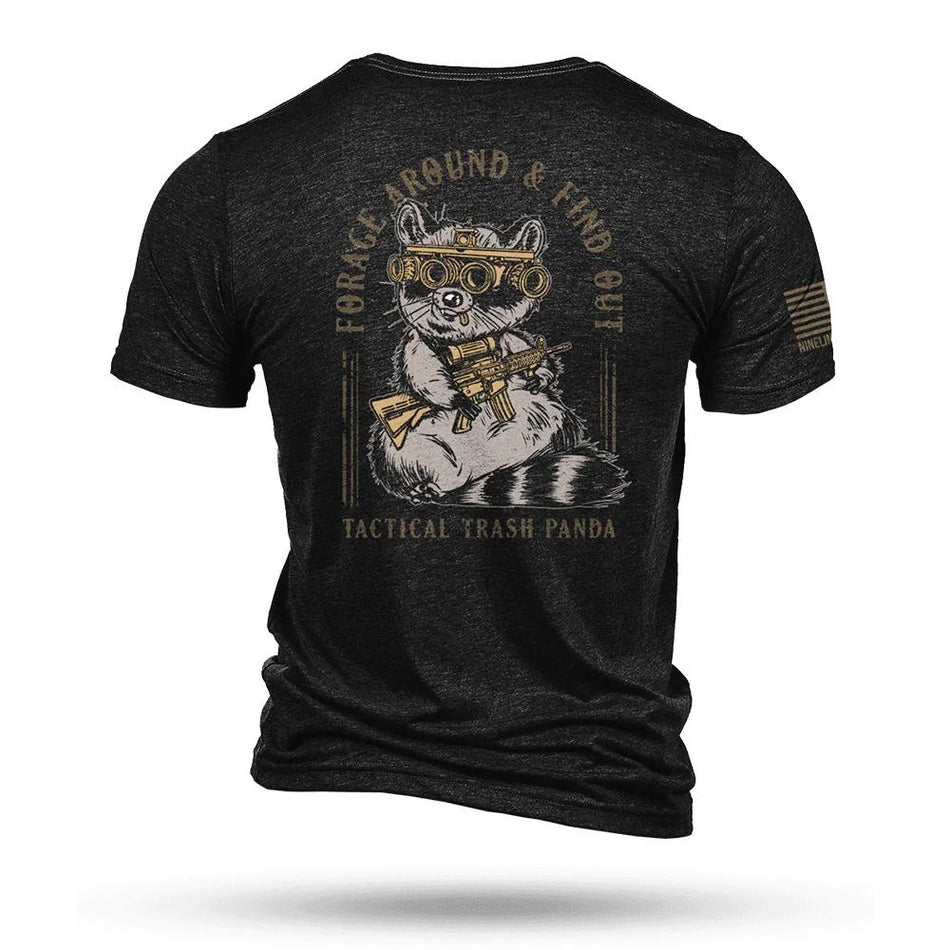 Nine Line Tactical Trash Panda Black M Triblend Graphic Short Sleeve T-Shirt