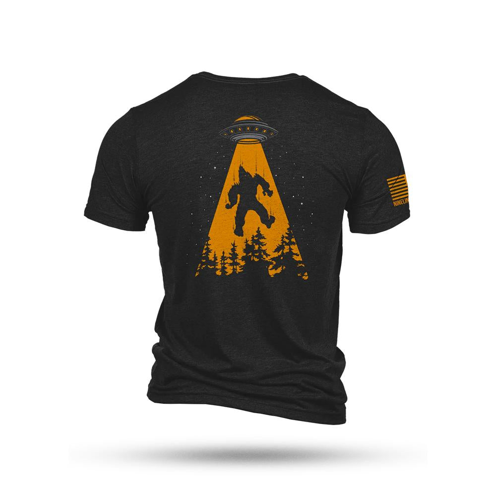 Nine Line Squatch UFO Triblend T-Shirt Black Size 3XL