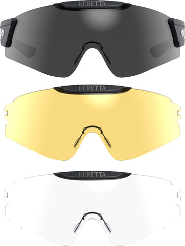Beretta Intermask Interchange Eyewear Fume Neutral Yellow Lens Kit