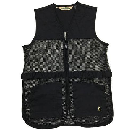 Bob Allen Black Full Mesh Dual Pad Shooting Vest Extra Large