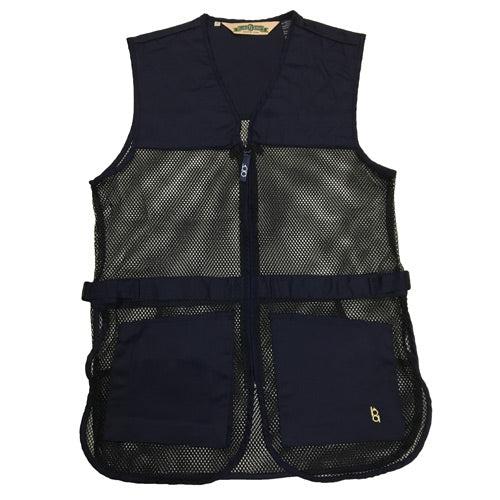 Bob Allen Full Mesh Ventilated Dual Pad Shooting Vest Navy Blue XL