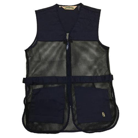 Bob Allen Full Mesh Ventilated Dual Pad Shooting Vest Navy Blue XL