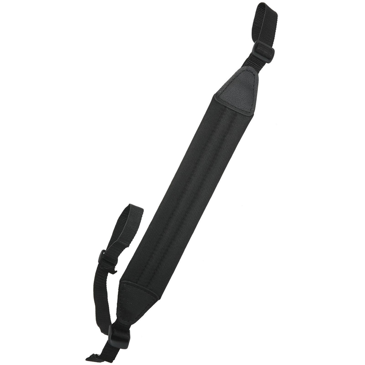 Outdoor Connection Lightweight Fabric Sling with Leather Tabs Black