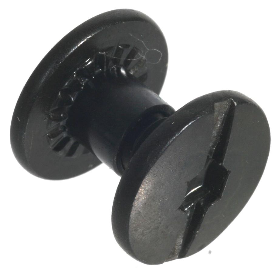 Outdoor Connection Black Chicago Screw Set 6-Pack for Holsters Belts and Slings