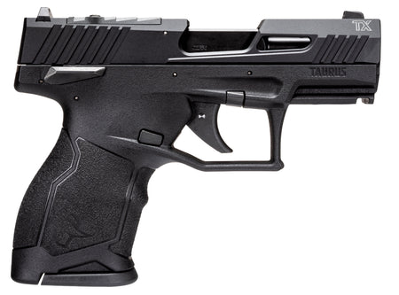 Taurus 1TX22131 TX22C Compact 22 LR 13+1 3.60" Matte Black Steel Barrel, Black Hard Coat Anodized Serrated Aluminum Slide, Black Polymer Frame w/Picatinny Rail Black Polymer Grips