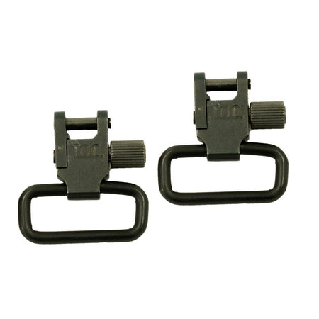 Outdoor Connection Raptor Locking 1.25" Sling Swivels Black Oxide Finish - 2 Pack