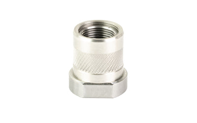 Odin Works Stainless Thread Adapter 1/2-28 to 5/8-24 with Thread Protector, 223 Rem/556 NATO, Silver