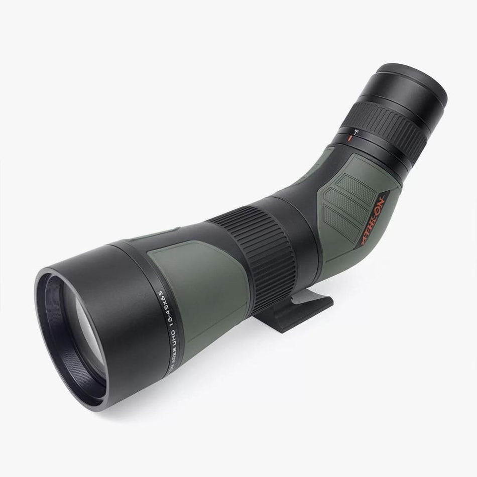 Athlon Ares G2 UHD Spotting Scope 15-45x 65mm Green Angled Body