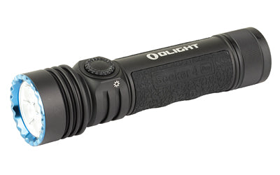 Olight Seeker 4 Pro 4600-Lumen Neutral White Rechargeable Handheld Flashlight, Black Finish