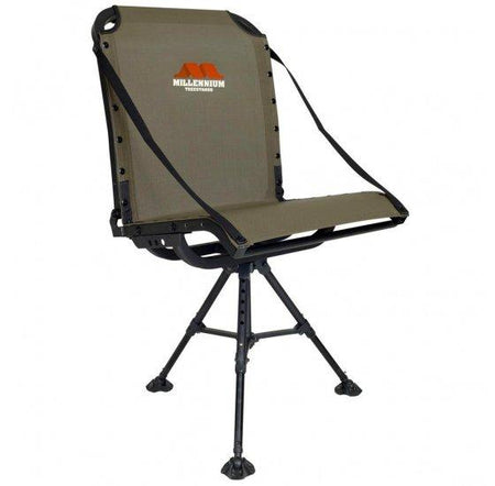 Millennium G100 Ground Blind Chair - Adjustable Leveling Legs and 360° Swivel