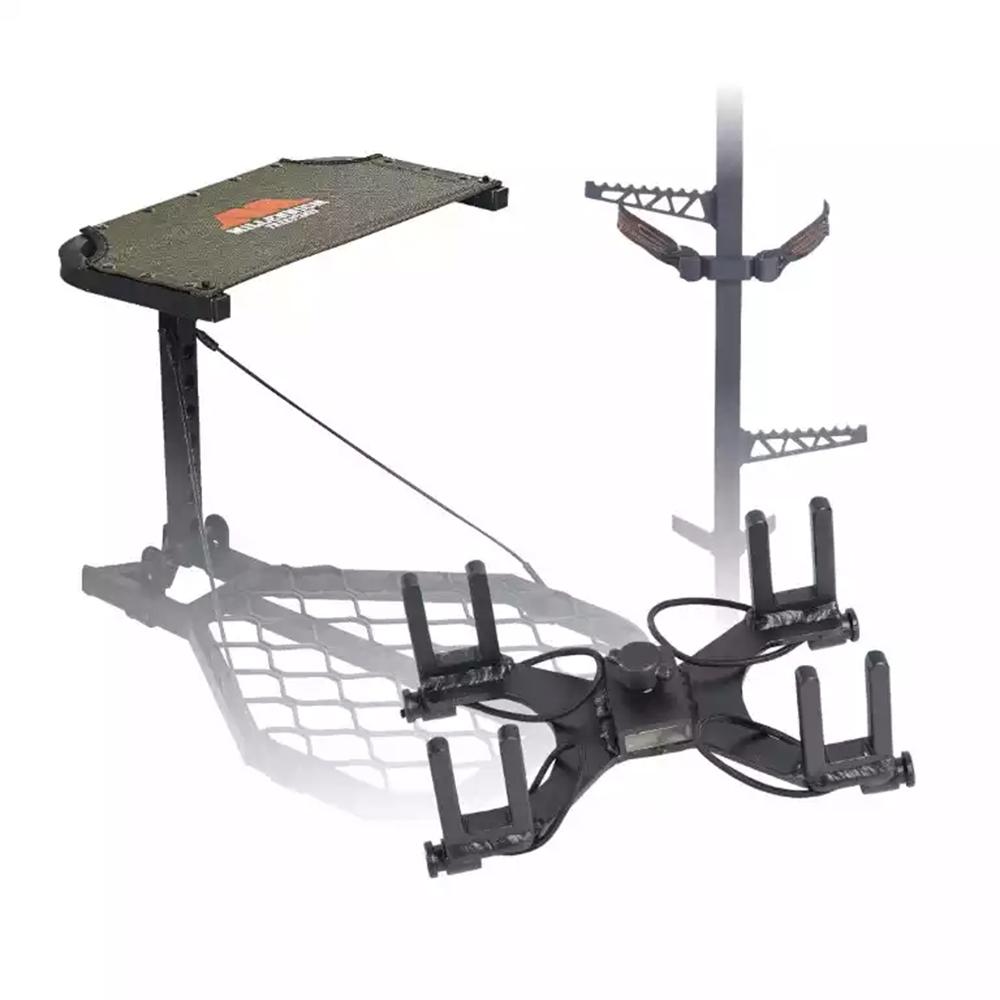 Millennium Run & Gun Aluminum Hang-On Treestand Combo with Sticks and Quiver