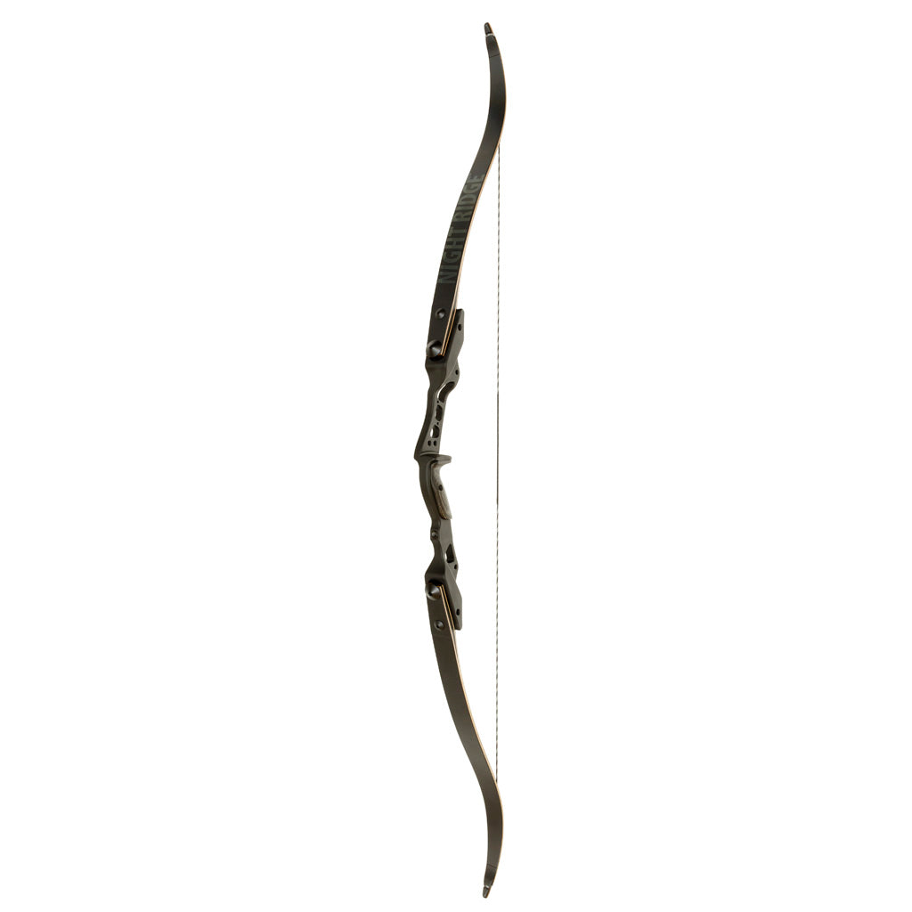October Mountain Night Ridge ILF Recurve 60 in. 35 lbs. Black Right Hand