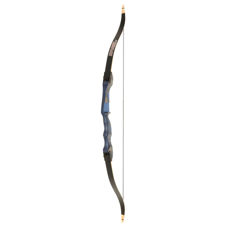 October Mountain Explorer CE 54 in. 15 lbs. Left Hand Blue Take-Down Recurve
