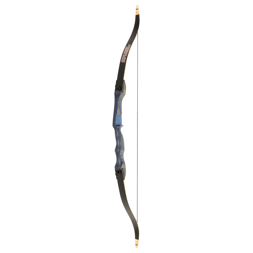 October Mountain Explorer CE Three-Piece Recurve Bow Blue 54 in. 20 lbs. LH