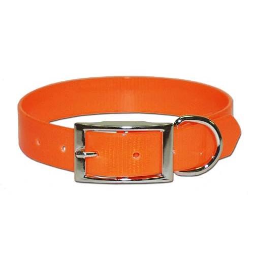 Omnipet Sunglo Polyurethane Nylon Dog Collar 1" 19" Orange Field