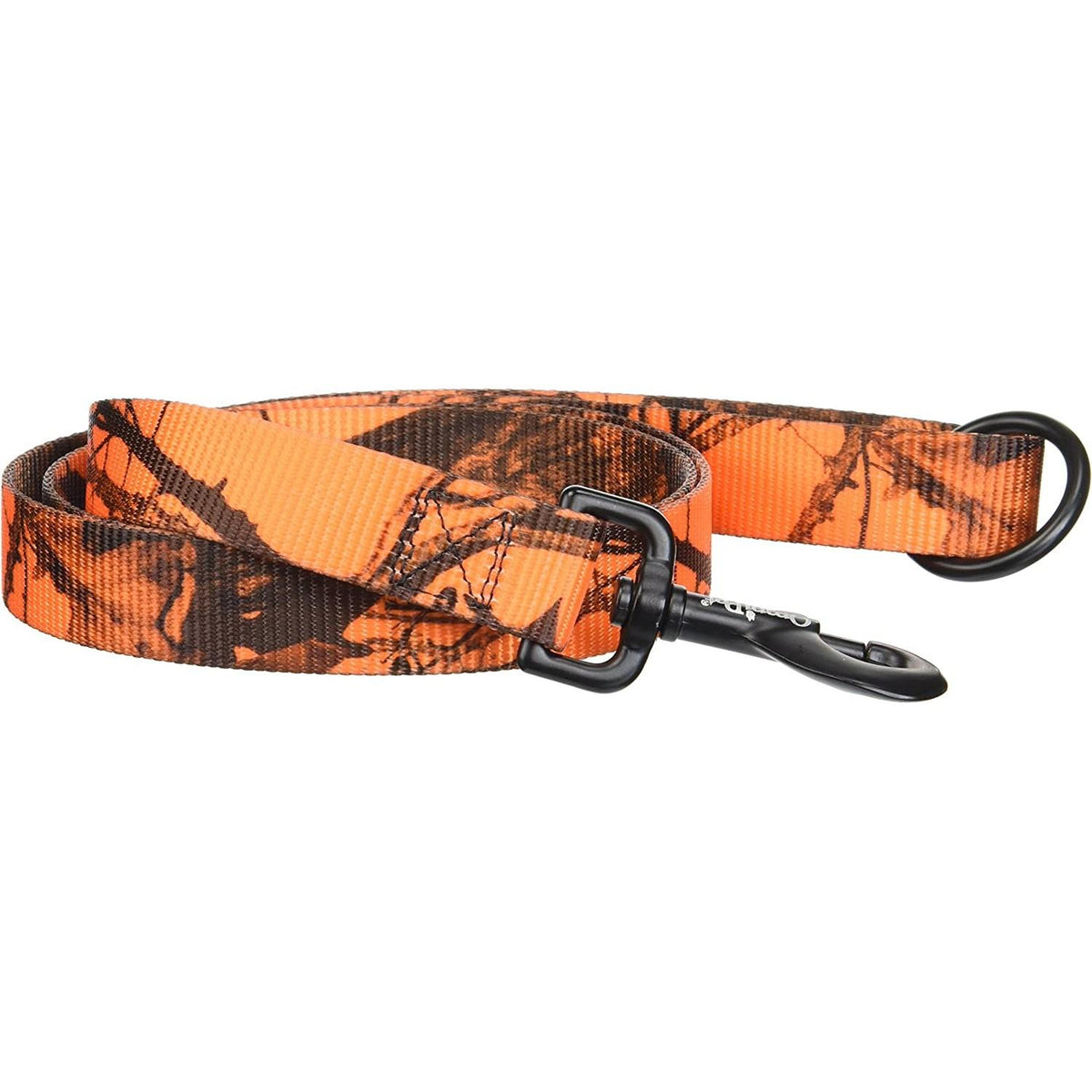Omnipet Mossy Oak Blaze Orange Camo 1" Nylon Dog Lead 6 ft