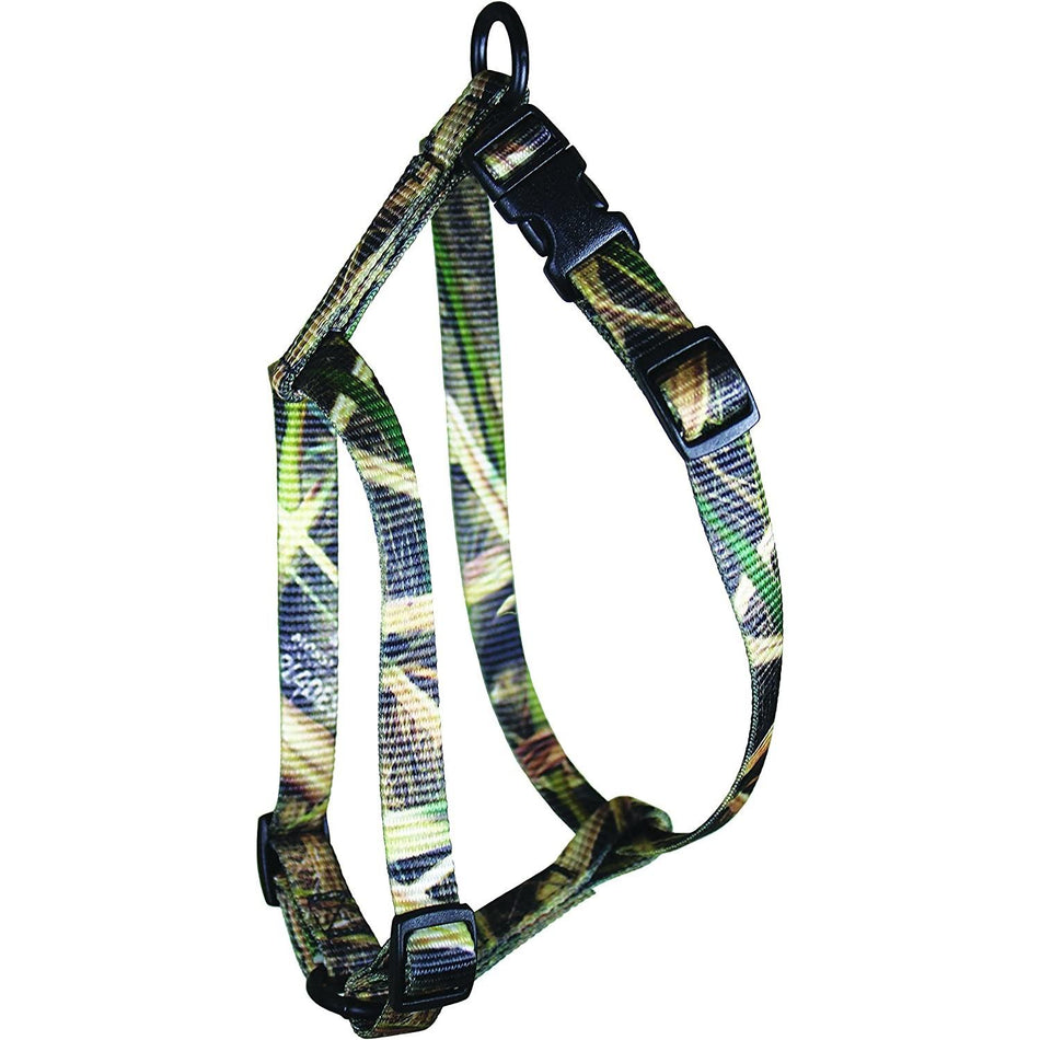 Omnipet Kwik Klip Mossy Oak Duck Blind Adjustable Nylon Pet Harness 1" Large