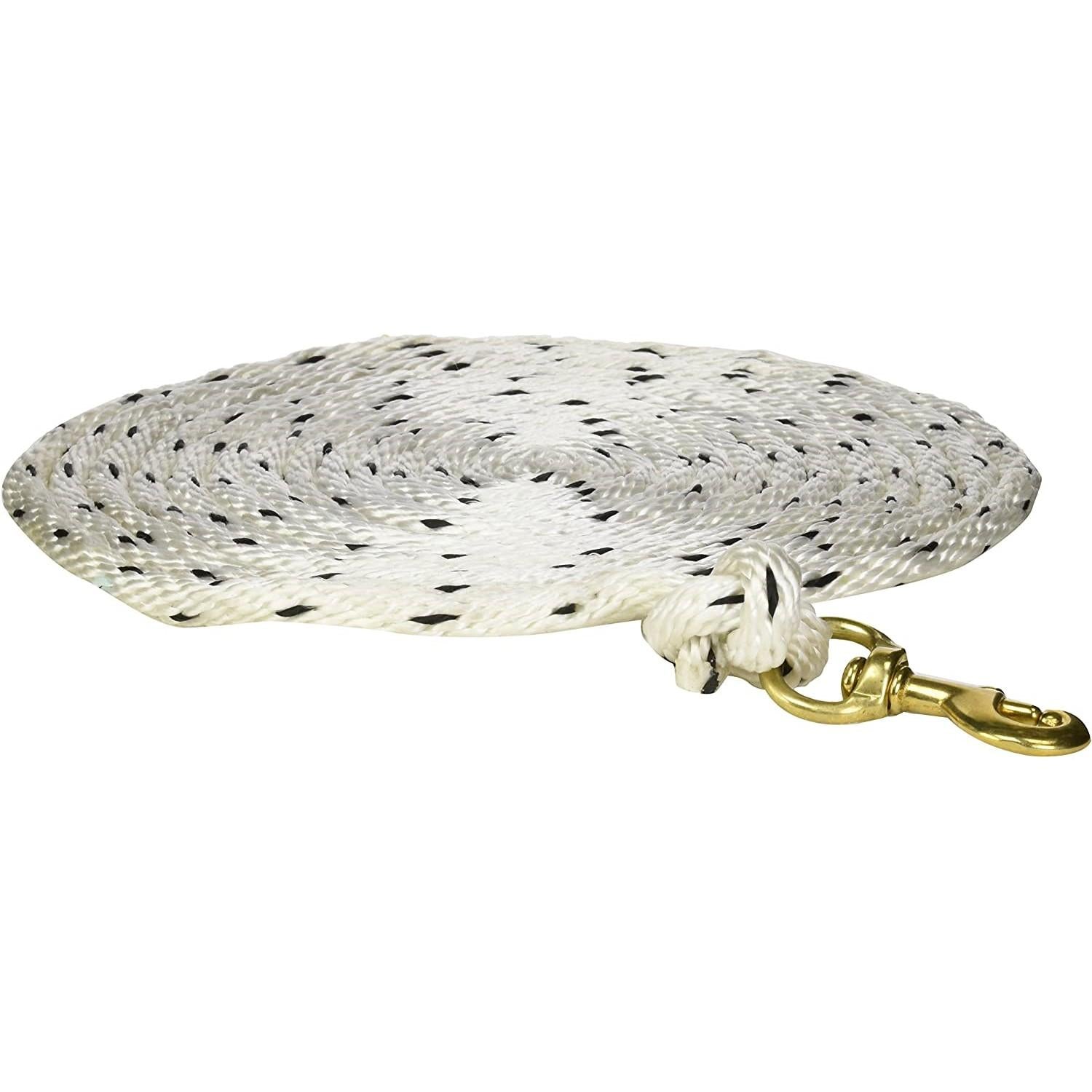Omnipet Check Cord 20ft Solid Core Rope White Dog Training Lead