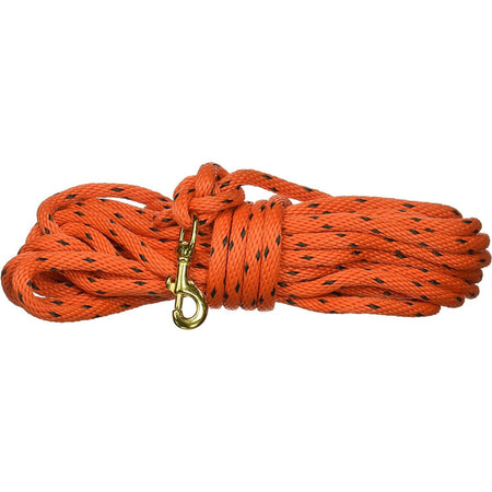 Omnipet Dog Training Check Cord Orange 40 ft Solid Core Rope