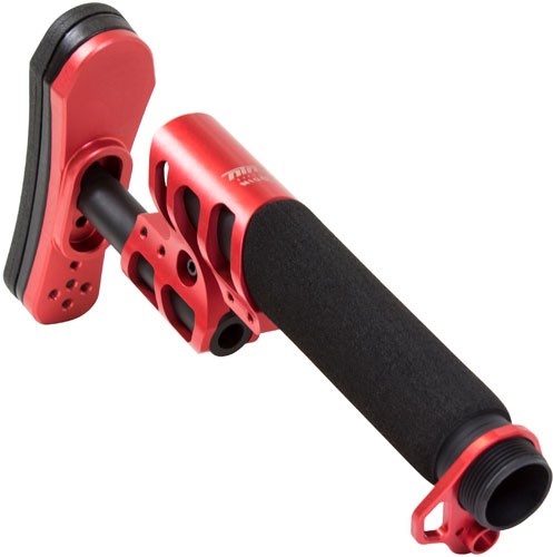 ODIN Zulu 2.0 Red AR-15 Adjustable Stock Padded Buffer Tube Kit