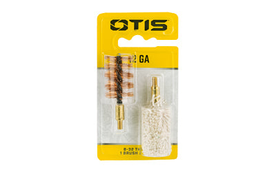 Otis Technology 12 Gauge Shotgun Bore Brush and Cotton Bore Mop Combo